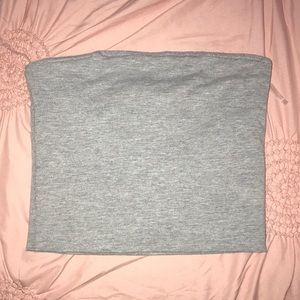gray tube top from tillys brand:essentials